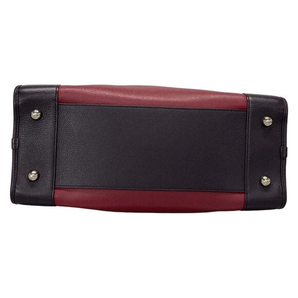 LOEWE Amazona Purple Pink Beige Leather Handbag 399-080825 - Picture 5 of 14